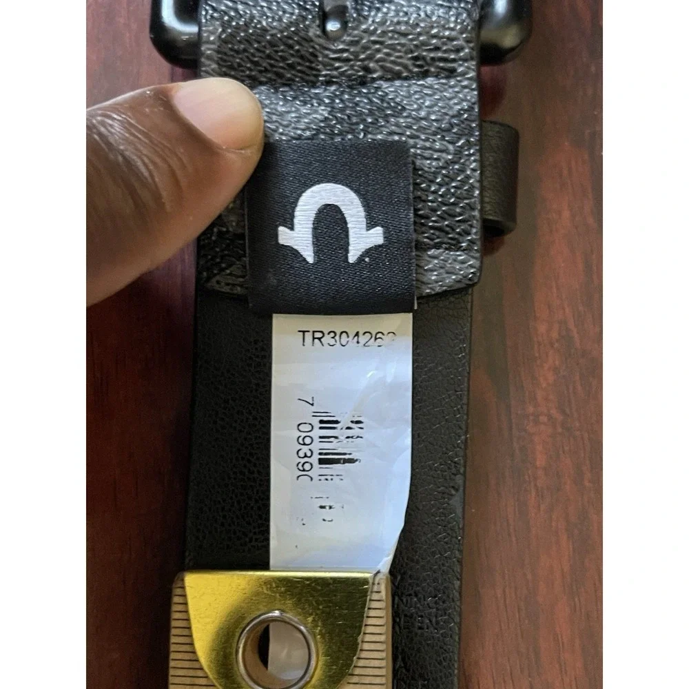 True Religion Belts Brown Horseshoe & Black Gamma Buckles Men's Size 38 Lot Of 2